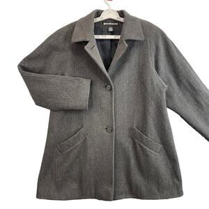 Westbound Blazer Women Size 10 Gray 2 Button